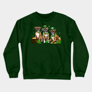 My Boxer Is My Lucky Charm St Patricks Day Crewneck Sweatshirt